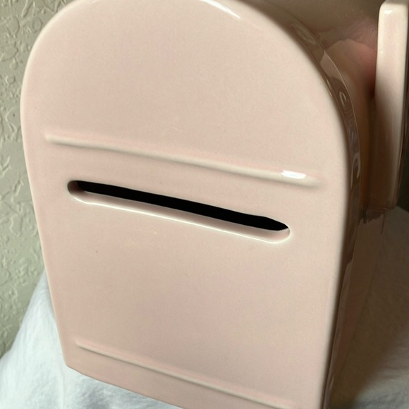 Rae Dunn: Pink Ceramic Mailbox Decor - Picture 6 of 13
